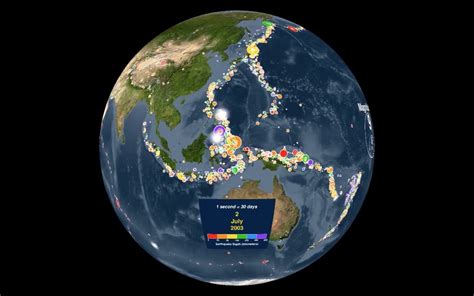 Earthquake Map Animation