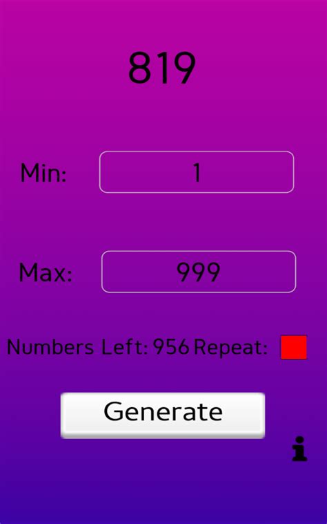 Random Number Generator - RNG:Amazon.com:Appstore for Android