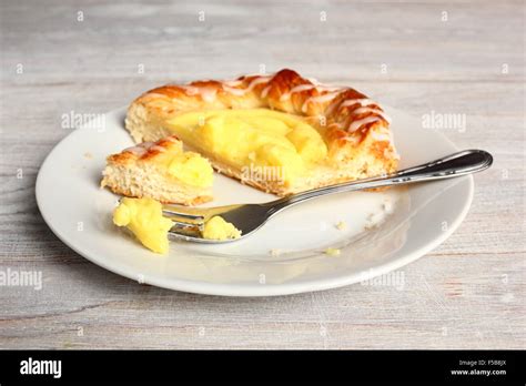 Danish Pastry with Custard Filling Stock Photo - Alamy