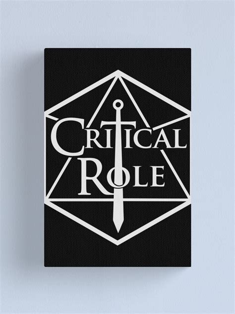 "Critical Role Merch Critical Role Logo" Canvas Print by SulaRiam ...