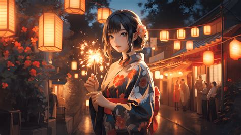 Anime Girl Kimono Smoking 4k 62 Wallpaper - vrogue.co