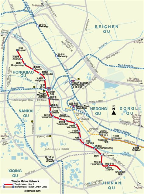 Tianjin Metro Map - tianjin • mappery