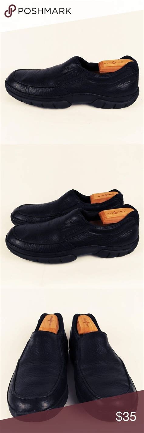 Rockport XCS Black Leather Slip on Loafers Size 9M Rockport XCS Black Leather Slip on Loafers ...