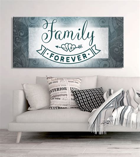 Family Wall Art: Family Is Forever (Wood Frame Ready To Hang) - Sense Of Art