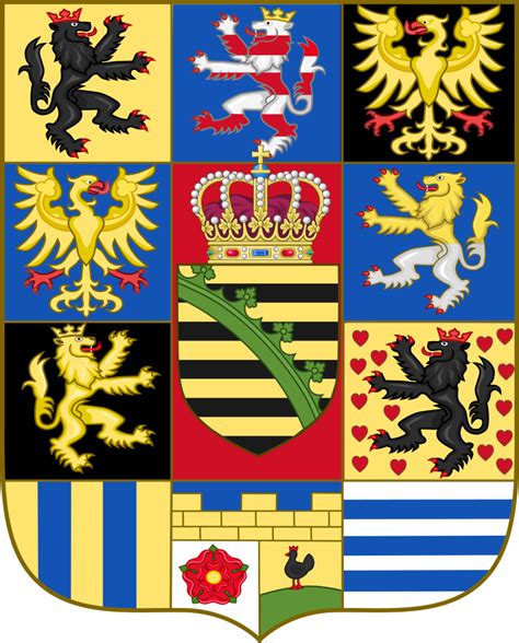 Arms of the Kingdom of Saxony 1806 - Coat of arms of Saxony - Wikipedia | Coat of arms, Saxony, Arms