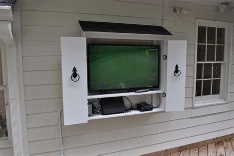 Image result for outdoor tv wall mount cabinet | Idées extérieures, Maison, Terrasse