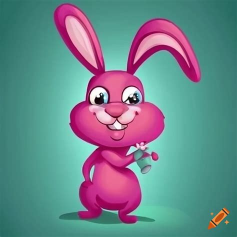 Silly cartoon bunny