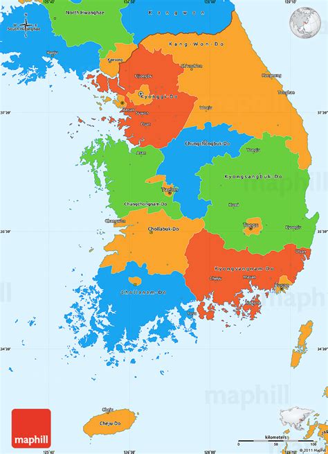 Large Political And Administrative Map Of South Korea - vrogue.co