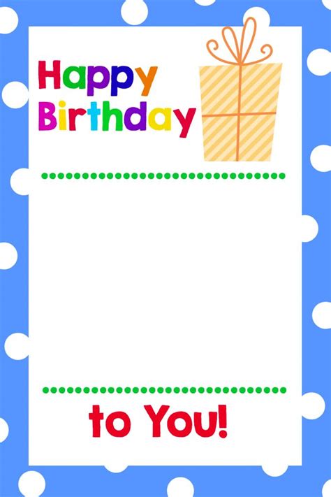 Printable Birthday Gift Card Holders - Crazy Little Projects | Birthday ...