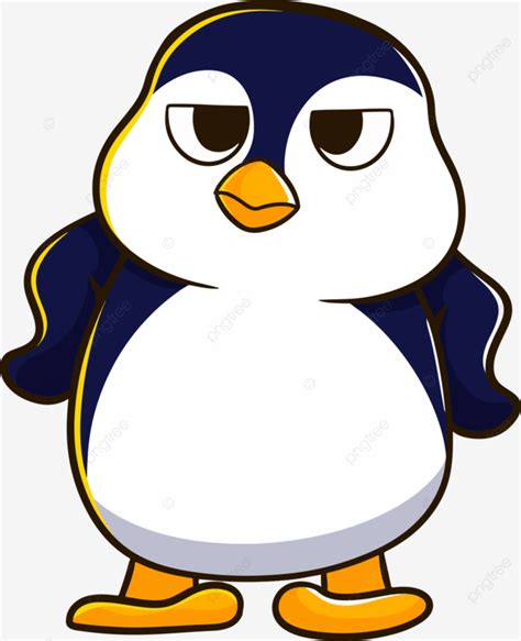 Angry Penguin Cartoon Animal Vector, Cartoon, Penguin, Animal PNG and ...