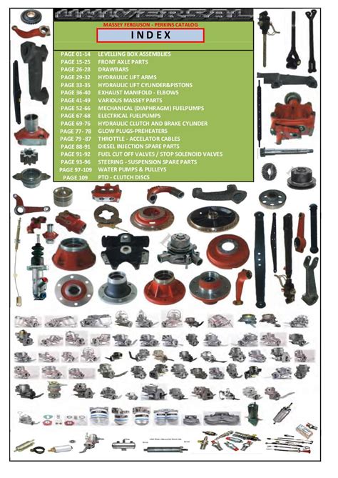 complete tractor spare parts catalog PDF - Fichier PDF