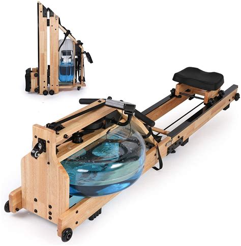 Water Rowing Machine Indoor Water Rower Adjustable Resistance With LCD ...