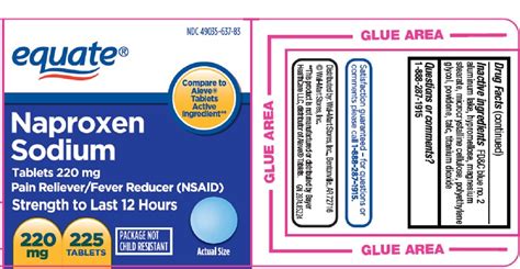 Equate Naproxen Sodium (Wal-Mart Stores Inc) NAPROXEN SODIUM 200mg tablet