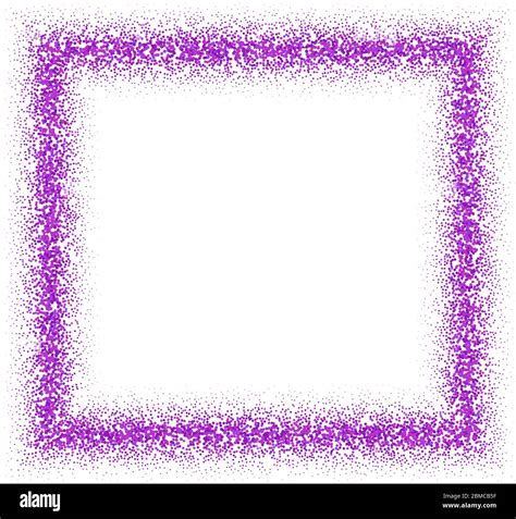 purple gold glitter. Bordered frame with pink gold glitter on white ...