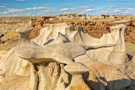 These dazzling rock formations stand where dinosaurs once roamed