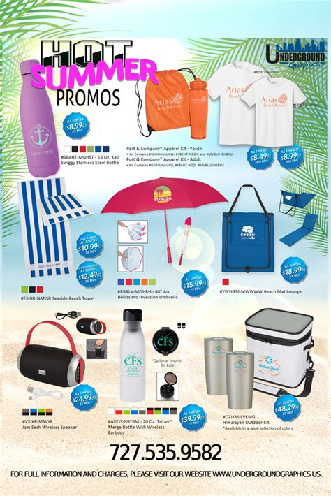 Customize these summer promotional items with your logo. Perfect for… | Promotional items ...