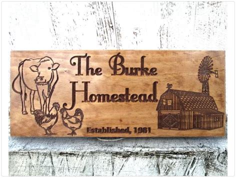 Custom Family Farm Sign | Barn and Farm Animals Wooden Sign | Established Ranch Signs | Custom ...