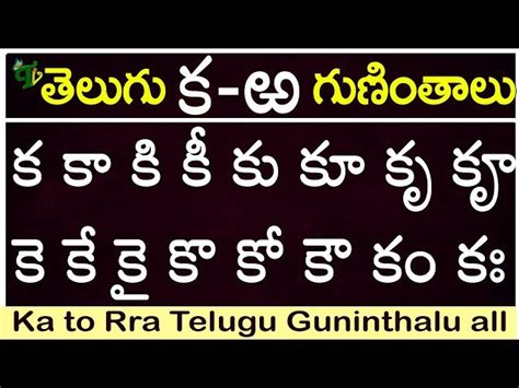 Free Video: How To Write Telugu Guninthalu from YouTube | Class Central