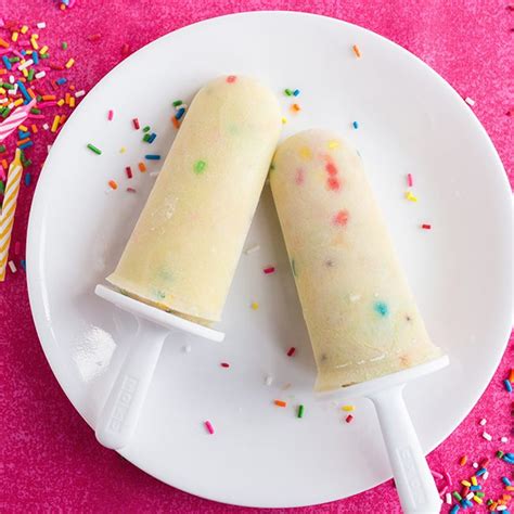 Birthday Cake Batter Popsicles For Your Next Birthday Party!