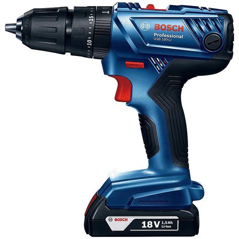 Bosch GSB 180-LI Cordless Impact Hammer Drill / Driver 18V Set with 23 ...