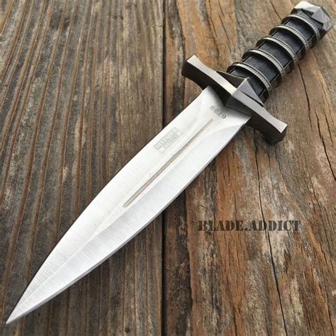 11" Dark Assassin Stainless Steel Medieval Short Sword Dagger w/ Sheath Knight - MEGAKNIFE