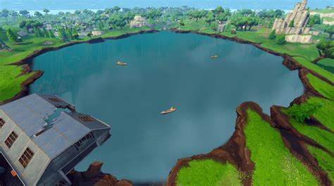 Dusty Divot filled up with water : FortNiteBR