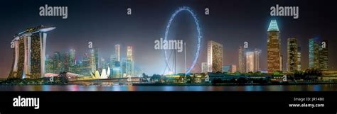 Singapore skyline background Stock Photo - Alamy