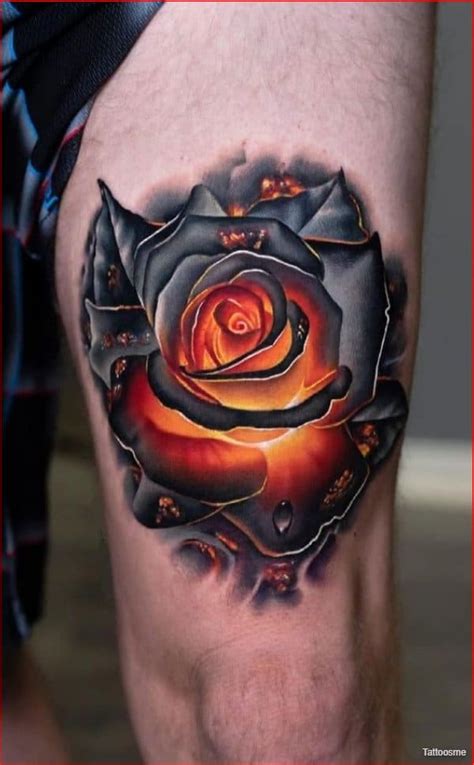 3d Rose Tattoo Designs