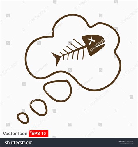 Fish Bone Cartoon Illustration Icon Character Stock Vector (Royalty Free) 1749896288 | Shutterstock