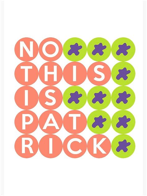 "No, this is Patrick " Spiral Notebook by MayaTauber | Redbubble