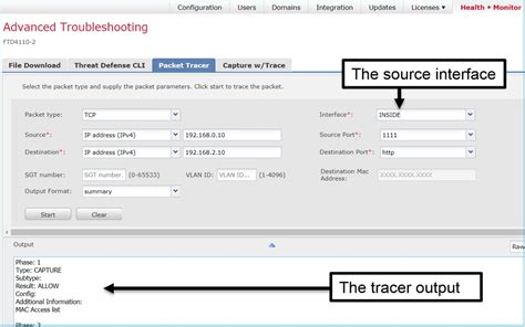 Use Firepower Threat Defense Captures and Packet Tracer - Cisco