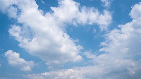 Summer Blue Sky White Cloud Beautiful Vacant Delay Photography MP4 Video Template Free Download ...