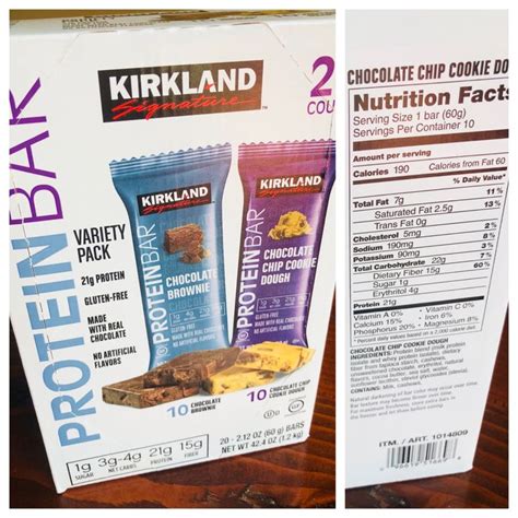 Kirkland (Costco) Low Carb Protein Bars | Low carb protein bars, Costco ...