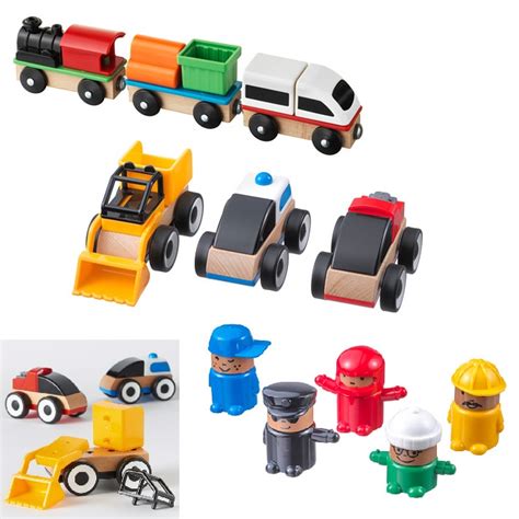 Jual Wooden Toys Set Mainan Mobil Kayu Kereta Api Kayu Wooden Train ...