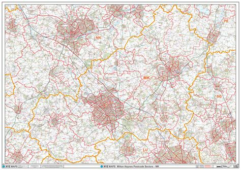 Milton Keynes Postcode Map (MK) – Map Logic