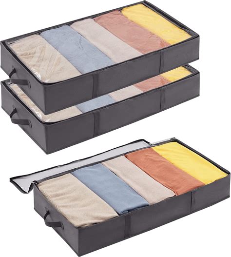 Amazon.com: Lifewit Under Bed Storage Bag Organizer with Reinforced ...