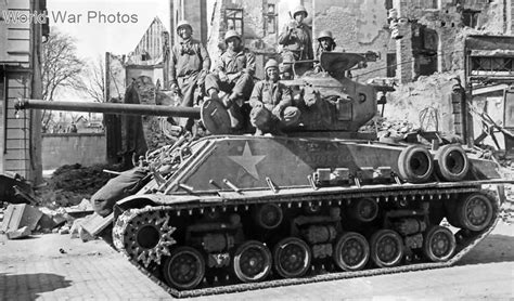 M4A3E8 of the 41st Tank Battalion, 11th Armored Division, 24 March 1945 ...