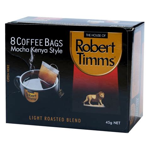 Robert Timms Coffee Bags Nutritional Information