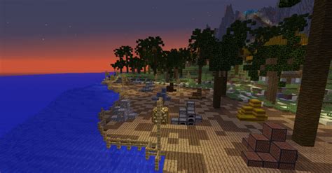 Tropical Island - 4BitSkies Build Team Minecraft Map