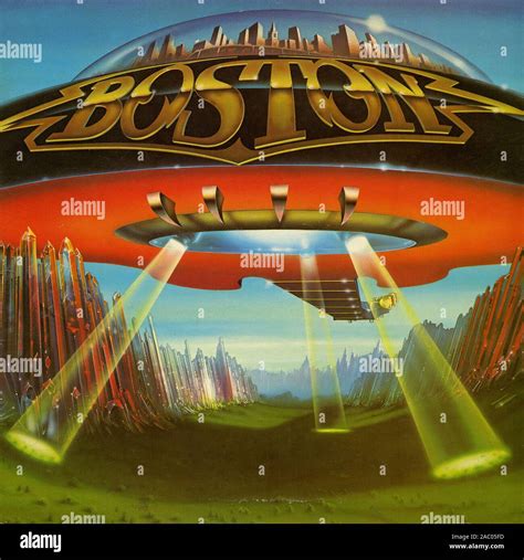 Don't Look Back Boston - Vintage vinyl album cover Stock Photo - Alamy