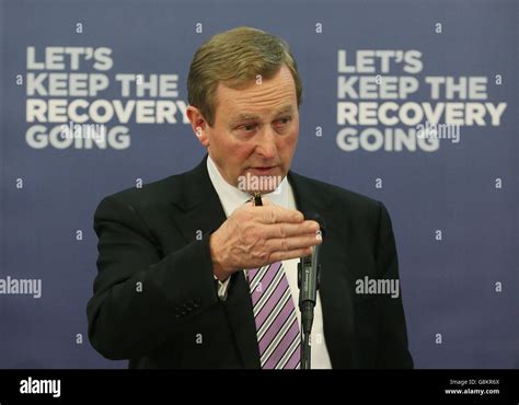 Taoiseach Enda Kenny addresses members of staff on a visit to Paypal at ...