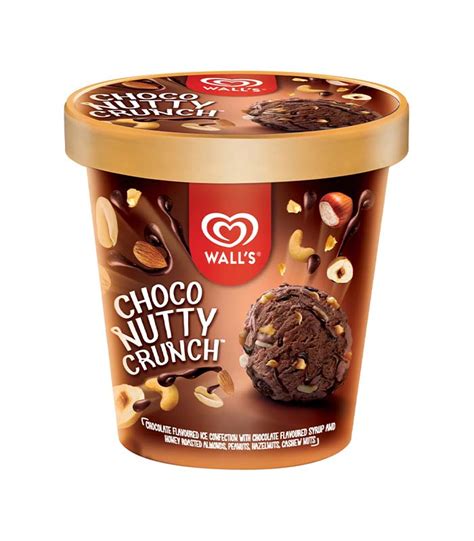 Walls Choco Nutty Crunch Ice Cream 750ml - DeGrocery.com