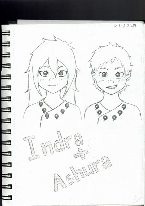 Indra and Ashura Sketch~ by MicahMcKogane on DeviantArt