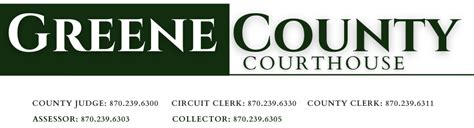 Circuit Clerk | Greene County Courthouse | Paragould, AR