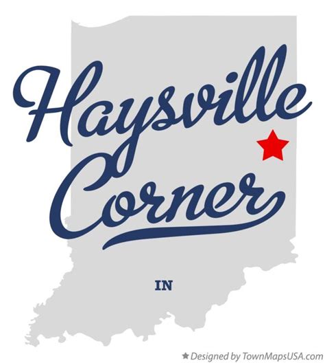 Map of Haysville Corner, IN, Indiana