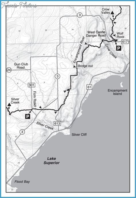 Lake Superior Hiking Trail Map - TravelsFinders.Com