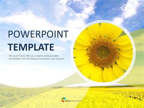 Sunflower Powerpoint Template