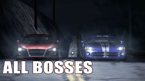 Need for Speed Carbon【ALL BOSSES】 - YouTube