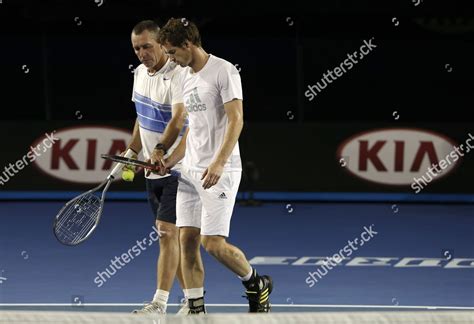 British Andy Murray His Coach Ivan Editorial Stock Photo - Stock Image ...