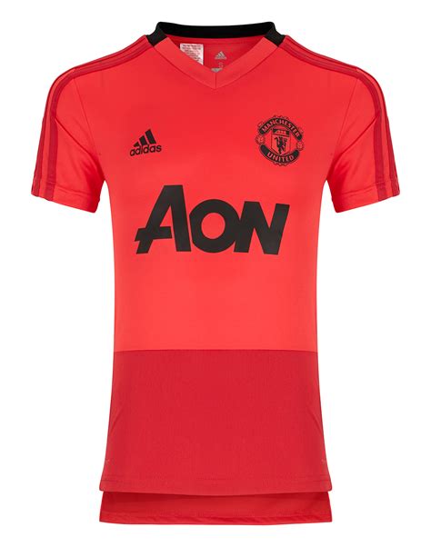 adidas Kids Man Utd Training Jersey - Red | Life Style Sports UK